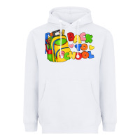 White back to school with school bag Heavyweight Hoodie - texasbilliewilder