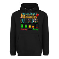 Black battery life of a bus driver Heavyweight Hoodie - texasbilliewilder