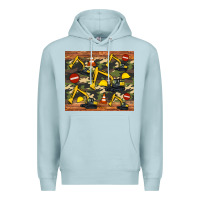 Blue Mist excavator camouflage Premium Hoodie - Artiststas