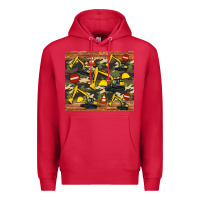 Cardinal excavator camouflage Premium Hoodie - Artiststas