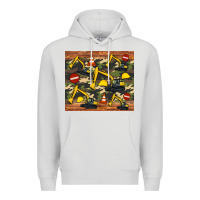 Dove Grey excavator camouflage Premium Hoodie - Artiststas