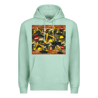 Seafoam excavator camouflage Premium Hoodie - Artiststas