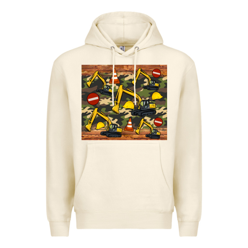 Excavator Camouflage Premium Hoodie by Artiststas | Teevron