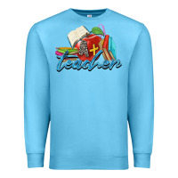 Ocean Blue a  teacher Premium Sweatshirt - Zillion Design Studio