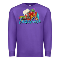 Purple a  teacher Premium Sweatshirt - Zillion Design Studio