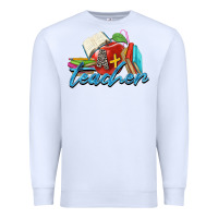 White a  teacher Premium Sweatshirt - Zillion Design Studio