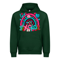 Forest Green xo xo rainbow valentine Urban Hoodie - NancyCooperArtShop