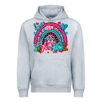 Heather Grey xo xo rainbow valentine Urban Hoodie - NancyCooperArtShop