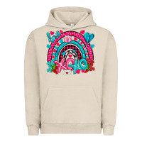 Pigment French Oak xo xo rainbow valentine Urban Hoodie - NancyCooperArtShop