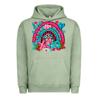 Pigment Oil Green xo xo rainbow valentine Urban Hoodie - NancyCooperArtShop