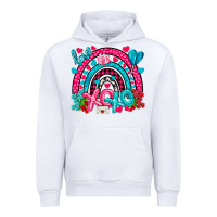White xo xo rainbow valentine Urban Hoodie - NancyCooperArtShop