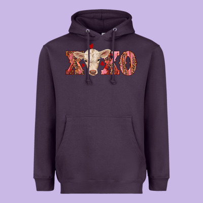 Xoxo Charolais Calf Heavyweight Hoodie Designed By Ranaportraitstore