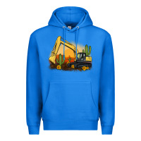True Royal excavator cactus sunflower sunset Premium Hoodie - Artiststas