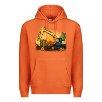 Carrot excavator cactus sunflower sunset Premium Hoodie - Artiststas