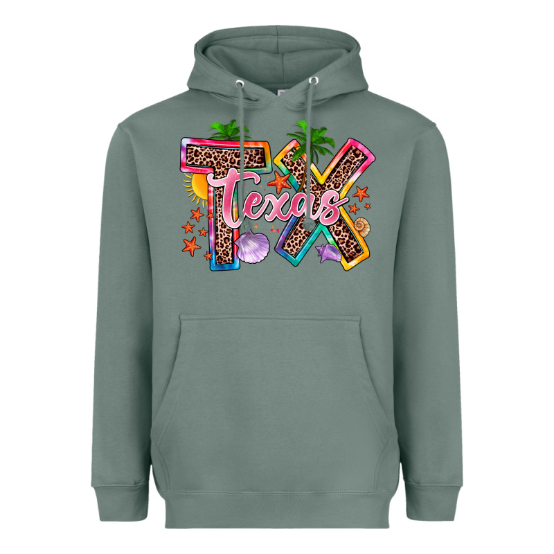 Texas Summer Heavyweight Hoodie by Zillion Design Studio | Teevron