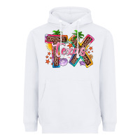 White texas summer Heavyweight Hoodie - Zillion Design Studio