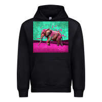 Black colorful elephant Urban Hoodie - LillyAllenDesigns