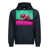 Navy colorful elephant Urban Hoodie - LillyAllenDesigns