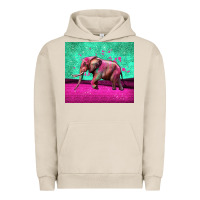 Pigment French Oak colorful elephant Urban Hoodie - LillyAllenDesigns