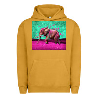 Pigment Peanut Butter colorful elephant Urban Hoodie - LillyAllenDesigns