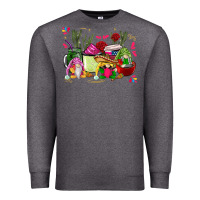 Charcoal Heather mexican gnomes with coffee cups Premium Sweatshirt - CTS Tumbler Store
