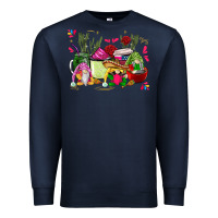 Navy mexican gnomes with coffee cups Premium Sweatshirt - CTS Tumbler Store