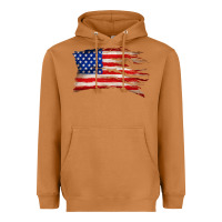 Meerkat tattered american flag Heavyweight Hoodie - Zillion Design Studio