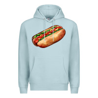 Blue Mist American hot dog Premium Hoodie - AdoDesignShop