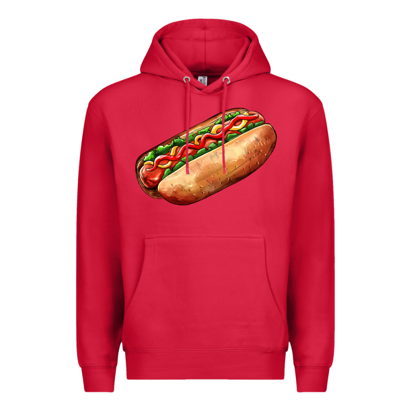 American Hot Dog Premium Hoodie by AdoDesignShop | Teevron
