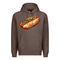 Coffee American hot dog Premium Hoodie - AdoDesignShop