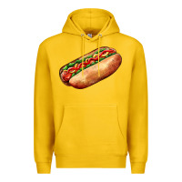 Lemon American hot dog Premium Hoodie - AdoDesignShop
