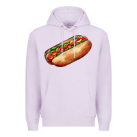 Lilac American hot dog Premium Hoodie - AdoDesignShop