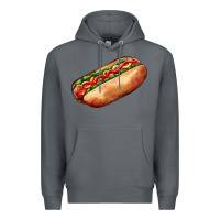 Rock American hot dog Premium Hoodie - AdoDesignShop