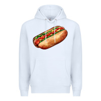 White American hot dog Premium Hoodie - AdoDesignShop