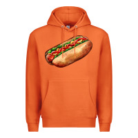 Carrot American hot dog Premium Hoodie - AdoDesignShop