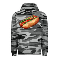 Slate Camo American hot dog Premium Hoodie - AdoDesignShop