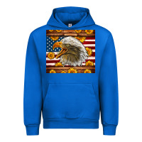 Cobalt American Flag Eagle Urban Hoodie - LillyAllenDesigns