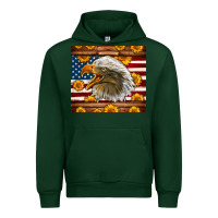 Foreset Green American Flag Eagle Urban Hoodie - LillyAllenDesigns