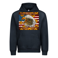 Navy American Flag Eagle Urban Hoodie - LillyAllenDesigns