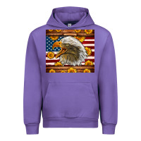 Tulip American Flag Eagle Urban Hoodie - LillyAllenDesigns