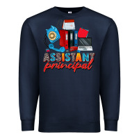 Navy assistant principal Premium Sweatshirt - Zillion Design Studio