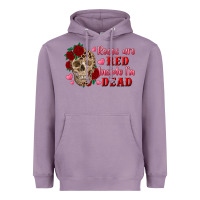 Lavender roses are red inside i'm dead Skull Heavyweight Hoodie - RanaPortraitStore