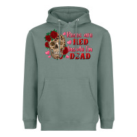 Sage roses are red inside i'm dead Skull Heavyweight Hoodie - RanaPortraitStore