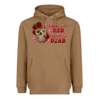 Toasted Coconut roses are red inside i'm dead Skull Heavyweight Hoodie - RanaPortraitStore