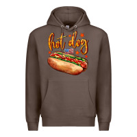 Coffee hot dog Premium Hoodie - AdoDesignShop