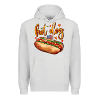 Dove Grey hot dog Premium Hoodie - AdoDesignShop