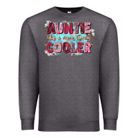 Charcoal Heather auntie like mom only cooler Premium Sweatshirt - Zillion Design Studio