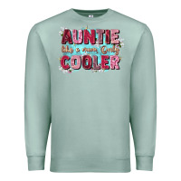 Seafoam auntie like mom only cooler Premium Sweatshirt - Zillion Design Studio