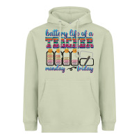 Matcha battery life of a teacher Heavyweight Hoodie - texasbilliewilder