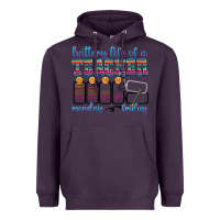 Plum battery life of a teacher Heavyweight Hoodie - texasbilliewilder